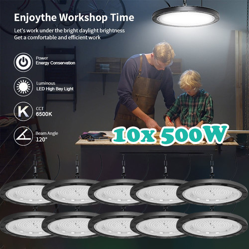 10x 500w ufo - 10x, illuminazione