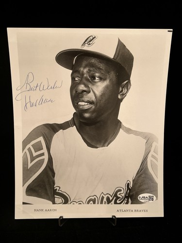 Foto firmata hank aaron - aaron, 8x10