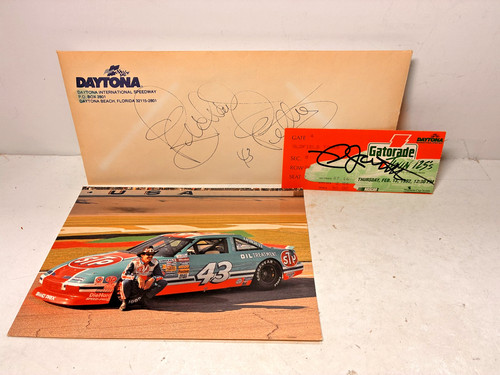 Tre autografi nascar 1992 hall - nascar,