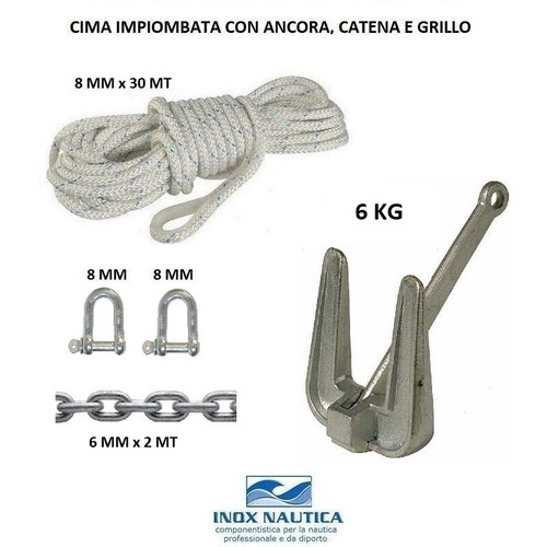 Kit ancoraggio barca cima - kit,